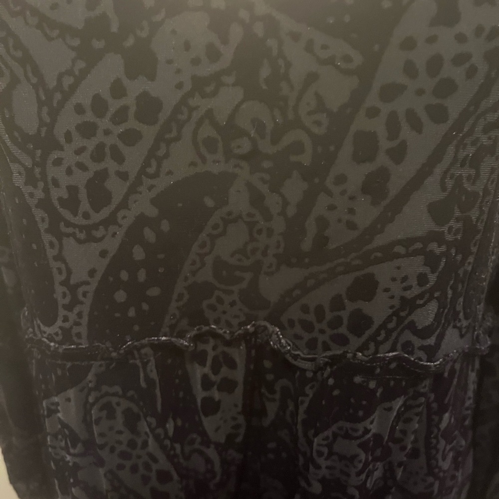 Black Velvet Betsey Johnson Party Dress Vneck Fit And Flare - Picture 5 of 10